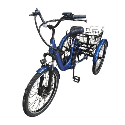 24 inch Electric Tricycle 350W 48V Battery 40KM Range 150KG Load Adults E-trike